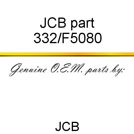 JCB part 332/F5080