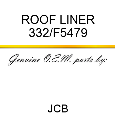 ROOF LINER 332/F5479