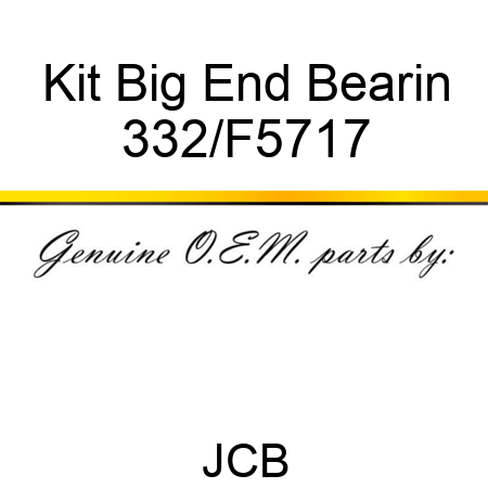 Kit Big End Bearin 332/F5717