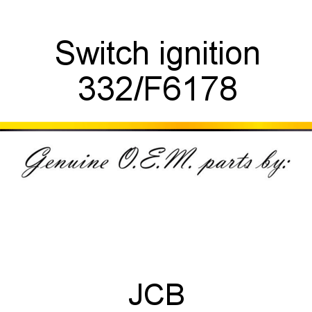 Switch, ignition 332/F6178