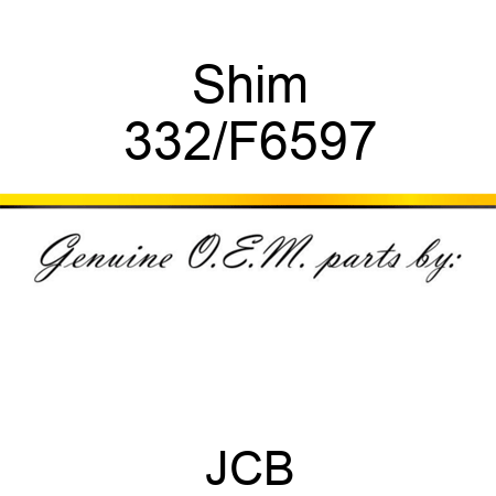 Shim 332/F6597