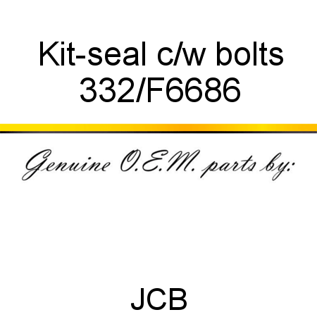 Kit-seal, c/w bolts 332/F6686