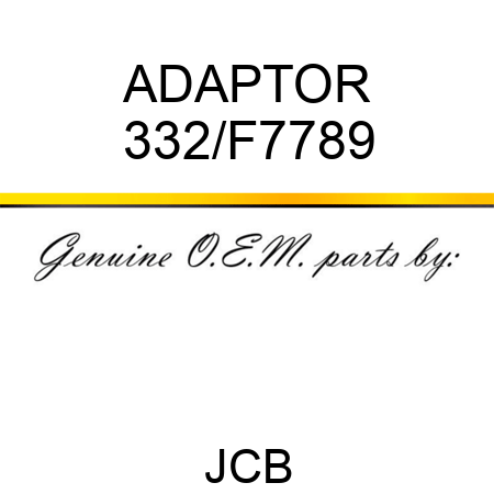 ADAPTOR 332/F7789