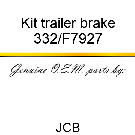 Kit trailer brake 332/F7927