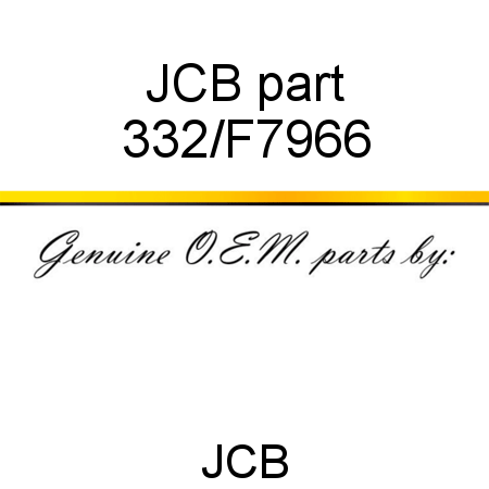 JCB part 332/F7966