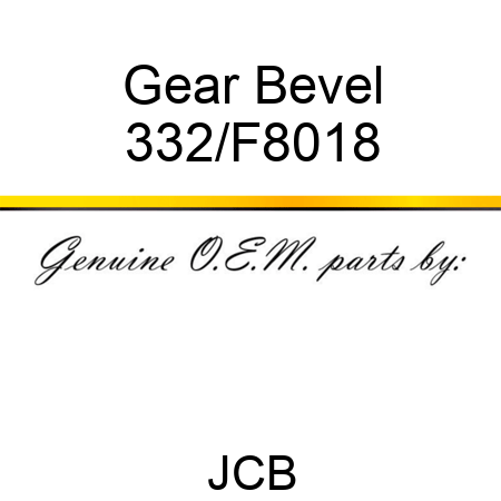Gear Bevel 332/F8018