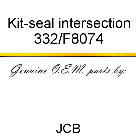 Kit-seal, intersection 332/F8074