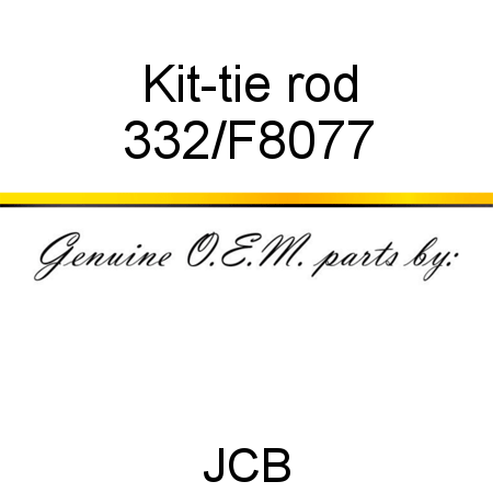 Kit-tie rod 332/F8077