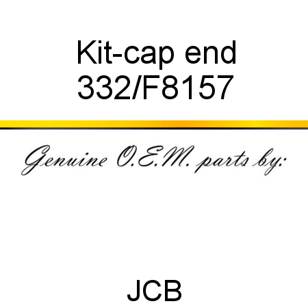 Kit-cap end 332/F8157