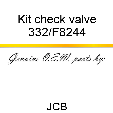 Kit check valve 332/F8244