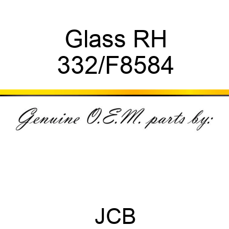 Glass RH 332/F8584