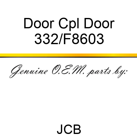 Door Cpl Door 332/F8603