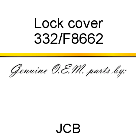 Lock cover 332/F8662