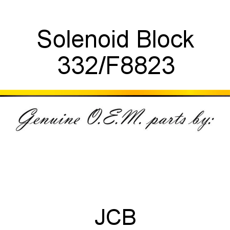 Solenoid, Block 332/F8823