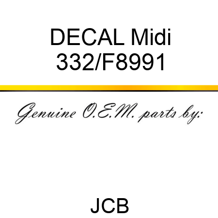 DECAL Midi 332/F8991