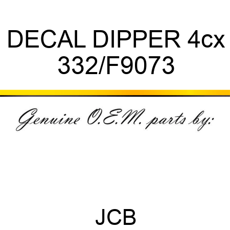 DECAL DIPPER 4cx 332/F9073