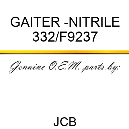 GAITER -NITRILE 332/F9237