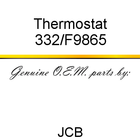 Thermostat 332/F9865