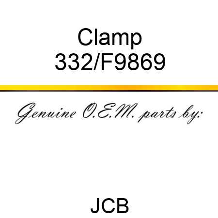 Clamp 332/F9869