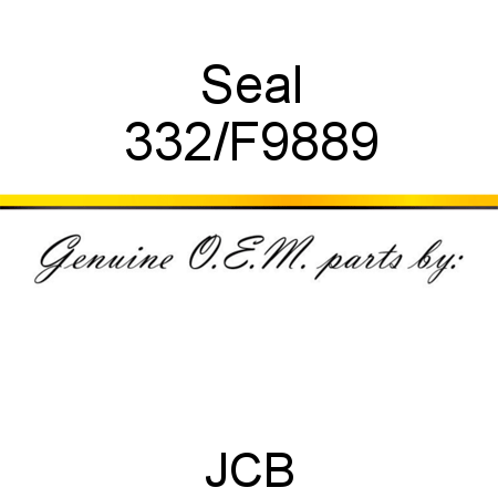 Seal 332/F9889