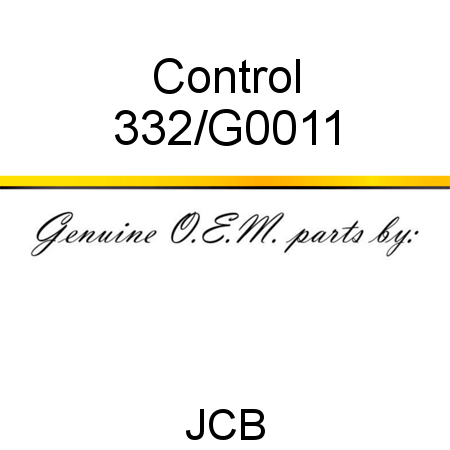 Control 332/G0011