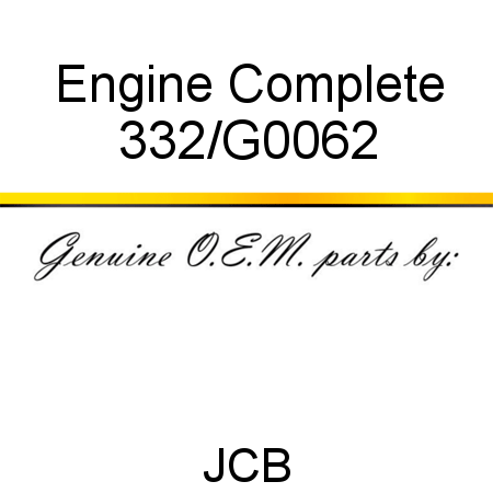 Engine, Complete 332/G0062
