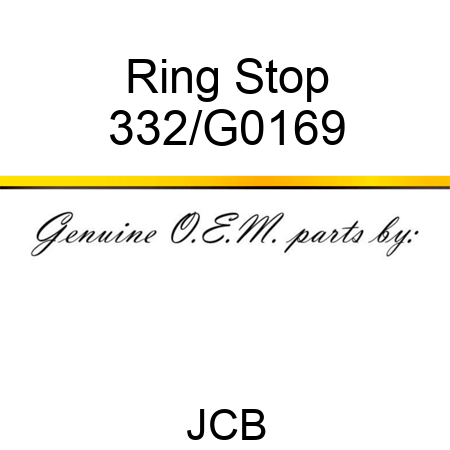 Ring Stop 332/G0169