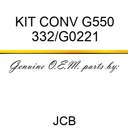 KIT CONV G550 332/G0221