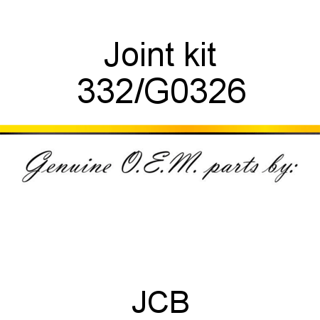 Joint, kit 332/G0326