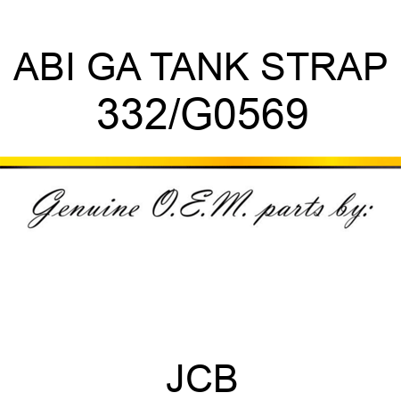 ABI GA TANK STRAP 332/G0569