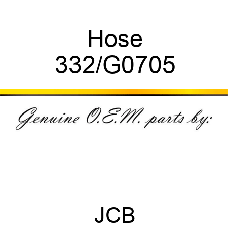 Hose 332/G0705