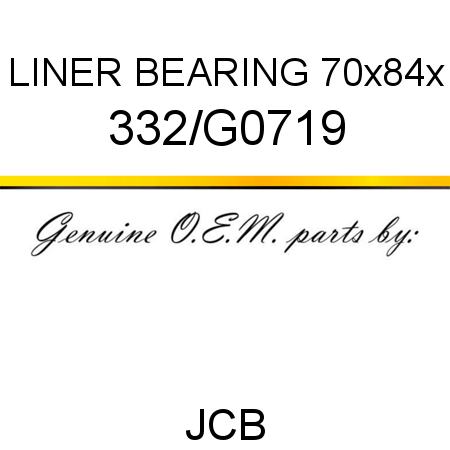LINER BEARING 70x84x 332/G0719
