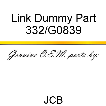 Link Dummy Part 332/G0839