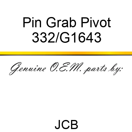 Pin Grab Pivot 332/G1643