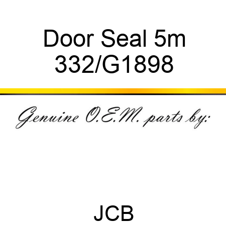 Door Seal 5m 332/G1898