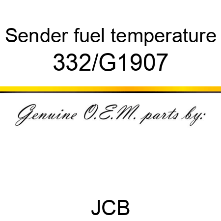 Sender, fuel temperature 332/G1907