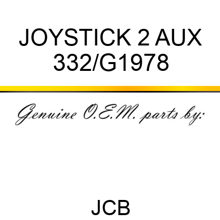 JOYSTICK 2 AUX 332/G1978