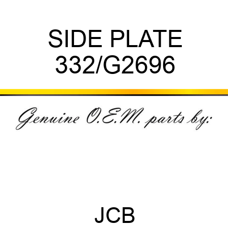 SIDE PLATE 332/G2696