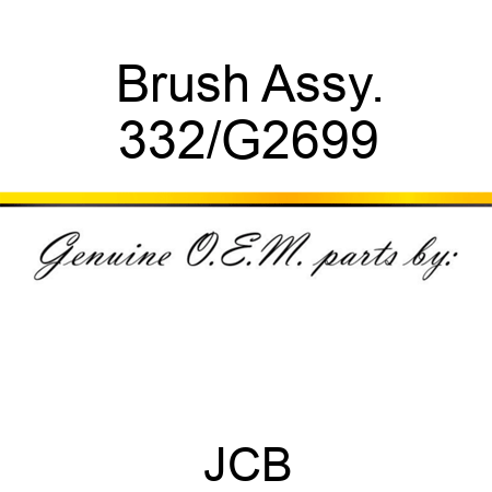 Brush Assy. 332/G2699