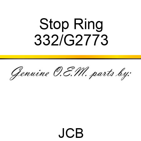 Stop Ring 332/G2773