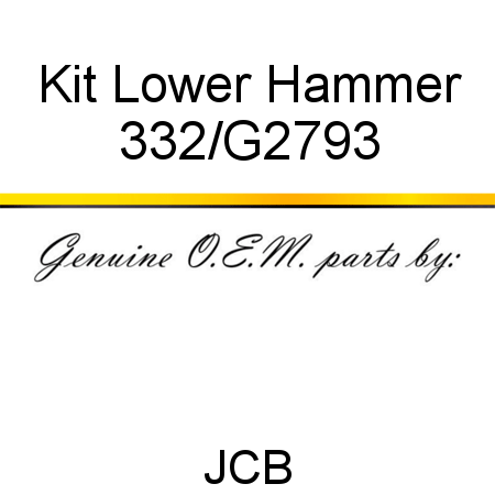 Kit, Lower Hammer 332/G2793