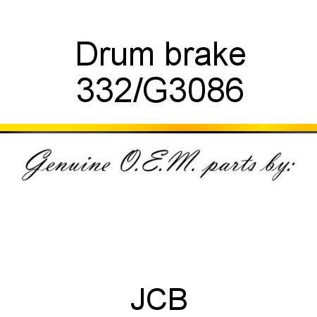 Drum, brake 332/G3086