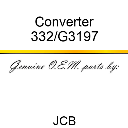 Converter 332/G3197