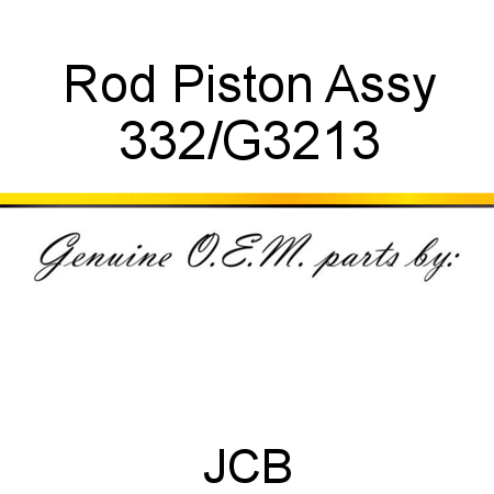 Rod, Piston Assy 332/G3213