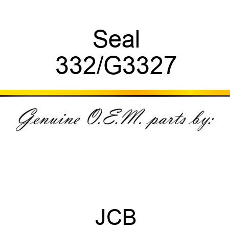 Seal 332/G3327