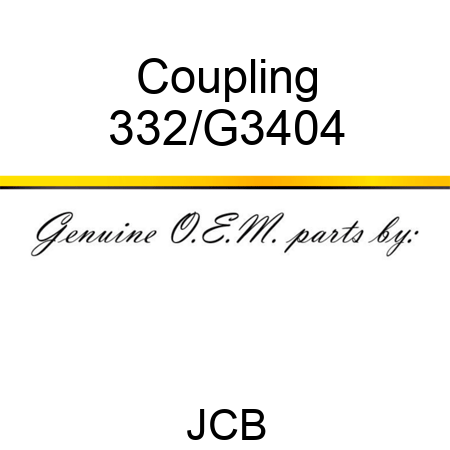 Coupling 332/G3404