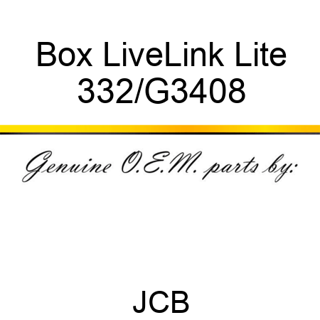 Box LiveLink Lite 332/G3408