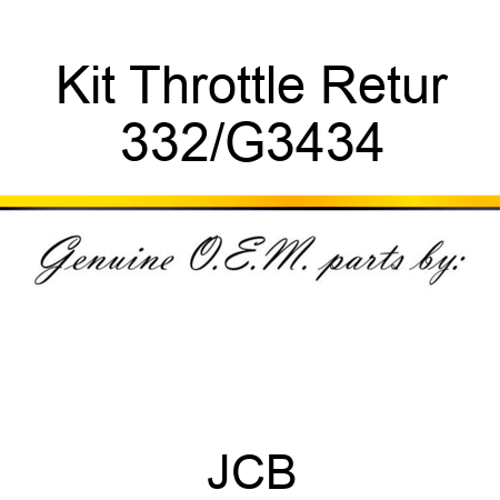 Kit Throttle Retur 332/G3434