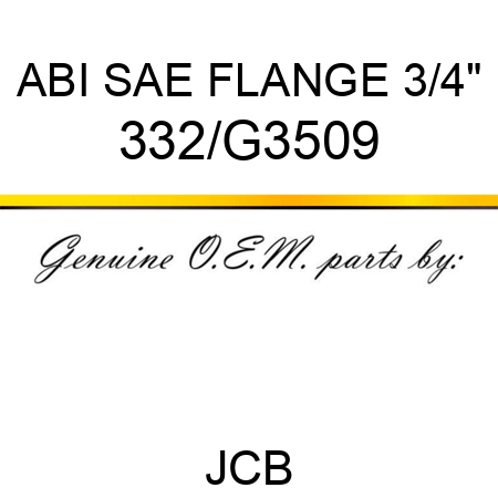 ABI SAE FLANGE 3/4