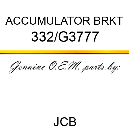 ACCUMULATOR BRKT 332/G3777